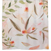 Waterverf van koraal Heren, glazen fluitjes Douchegordijn (Voorkant)