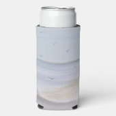 Waterverf van kuststrand seltzer can colo (Seltzer Voorkant)