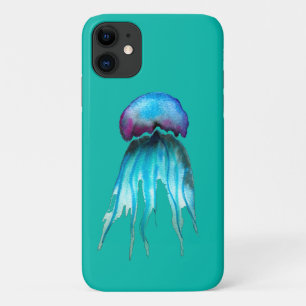 Waterverf van kwallen kleurrijke moderne aquatisch iPhone 11 hoesje