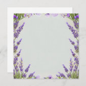 Waterverf van lavender Lijst Bleke Olijfolie Achte (Voorkant / Achterkant)