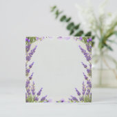 Waterverf van lavender Lijst Bleke Olijfolie Achte (Staand voorkant)