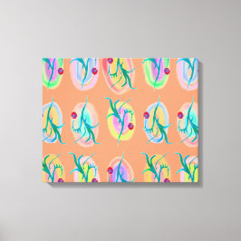 Waterverf van leder- en besproeiingskunst canvas afdruk