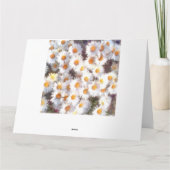 Waterverf van lente-Daisy Wildflower Bedankkaart (Achterkant)