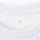 Waterverf van lente- en bloemen labels (Aangebracht)