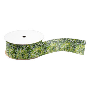 Waterverf van lente Forest Dancing Green Grosgrain Lint