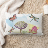 Waterverf van libellen en vlinders kussen (Deken)