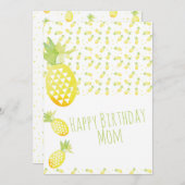 Waterverf van mengeling van zomeranananas (Voorkant / Achterkant)