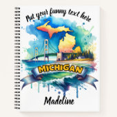 Waterverf van Michigan's schoonheid Notitieboek (Voorkant)