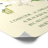 Waterverf van moontuinen met achtergrond poster (Hoek)