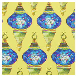 Waterverf van mozaïekkunst met Turkse lampen Stof