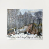 Waterverf van neusschaafschilderingen wandkleed (Voorkant (horizontaal))