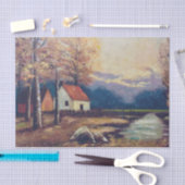 Waterverf van Paarse bergen Tissuepapier (Craft)