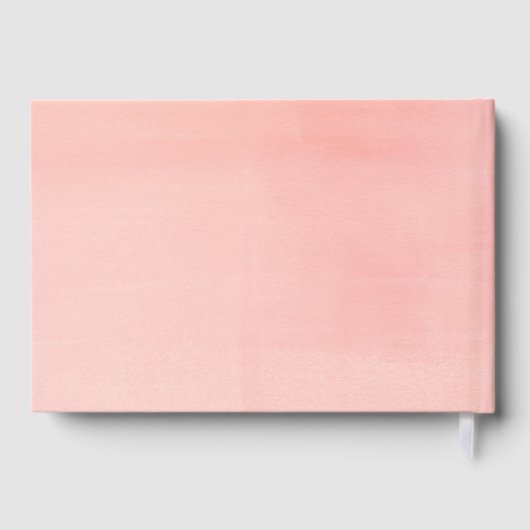 Waterverf van perzikkleurige flessen Vrijgezellenf Gastenboek (Achterkant)