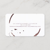 Waterverf van peulvruchten visitekaartje (Achterkant)