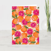 Waterverf van pompelmoezen bedankkaart (Voorkant)