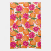 Waterverf van pompelmoezen theedoek (Verticaal)