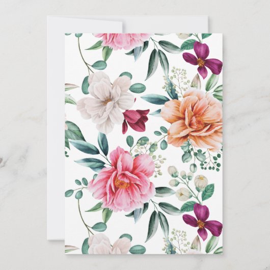 Waterverf van pony's Kaart (Achterkant)