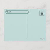 Waterverf van postovergangen Landschap Briefkaart (Achterkant)