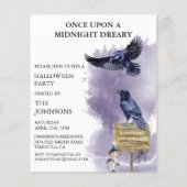 Waterverf van Raven Crow van Halloween Party (Voorkant)