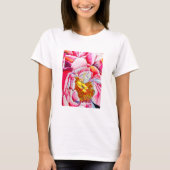 Waterverf van roze pony's t-shirt (Voorkant)