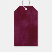 Waterverf van Rustic Bloom Floral Wedding Favor Cadeaulabel (Achterkant)