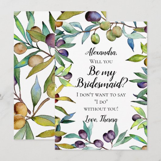 Waterverf van Savory Olife Toscane Kaart (Voorkant / Achterkant)