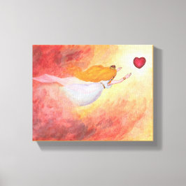 Waterverf van schilderijen Aurora, prinses van de Canvas Afdruk