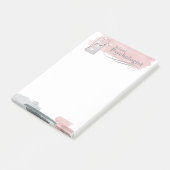 Waterverf van schoolpsycholoog Post-it Notes (Schuin)