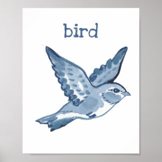 Waterverf van stollingsdieren Natuur in het wild Poster