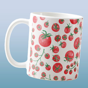 Waterverf van tomaten in het Middellandse Zeegebie Koffiemok