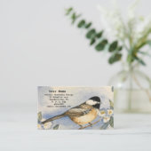 Waterverf van van kippootvloeren visitekaartje (Staand voorkant)