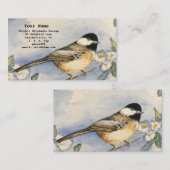 Waterverf van van kippootvloeren visitekaartje (Voorkant / Achterkant)