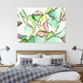 Waterverf van verspreide dromen en inkt op Canvas  (Insitu (Slaapkamer))