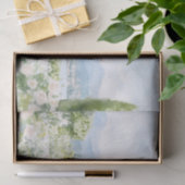 Waterverf van Villa Italy Lake Como Tissuepapier (Geschenk)