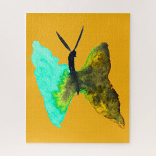 Waterverf van vlinder  legpuzzel