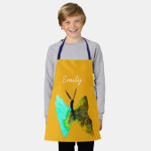 Waterverf van vlinder  schort (Gedragen)