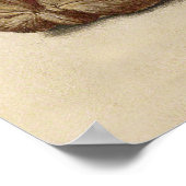 Waterverf van vlinderbloemkool en kersen poster (Hoek)