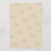 Waterverf van voorjaarsbloem Aangepaste Hallo Baby Kaart (Achterkant)