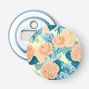 Waterverf van voorjaarstuin button flesopener
