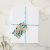 Waterverf van voorjaarstuin cadeaulabel (Met Touw)