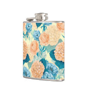 Waterverf van voorjaarstuin heupfles (Links)