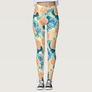 Waterverf van voorjaarstuin leggings