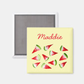 Waterverf van watermeloenen magneet (Voorkant / Achterkant)