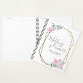 Waterverf van weddenschap met bloem lijst planner (Display)