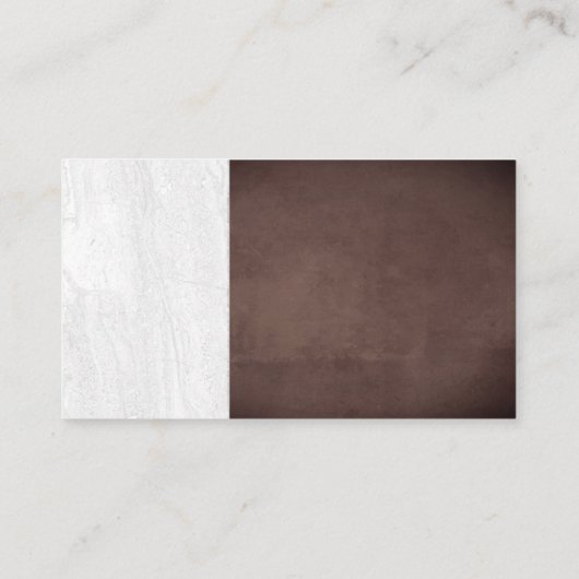 Waterverf van wijn en kaas | Slate en Brown Visitekaartje (Achterkant)