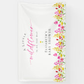 Waterverf van wilde Baby showers Spandoek (Verticaal)