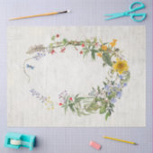 Waterverf van wilde bloemen - Botanische ontkoppel Tissuepapier (Craft)