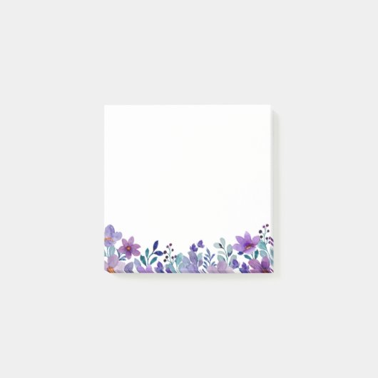 Waterverf van wilde bloemen post-it® notes (Voorkant)