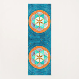 Waterverf van zaaigoed yogamat