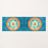 Waterverf van zaaigoed yogamat (Voorkant (horizontaal))